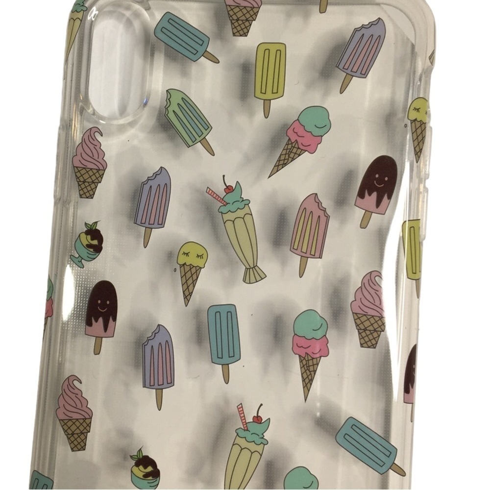 Clear iPhone XS phone case with ice cream cone 🍦 design NIB - Picture 8 of 8